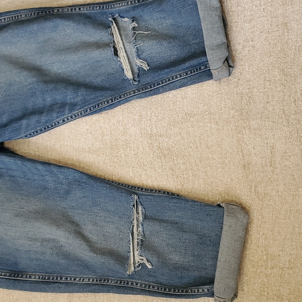 Grlfrnd Naomi women's highrise cut off crop distressed jeans size 31 - Picture 4 of 16
